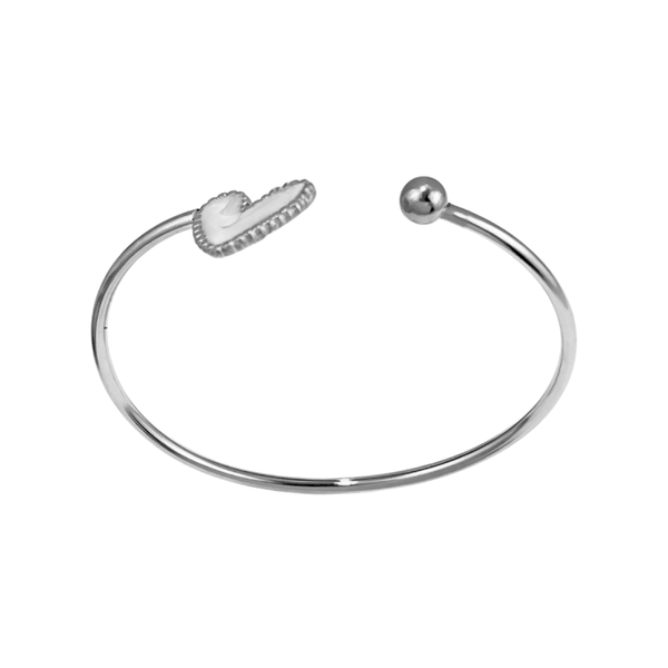 Armband Bangle White Heart