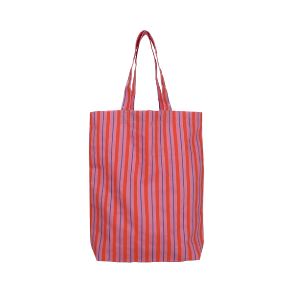 Canvas Tas Stripes Pink Red Blue