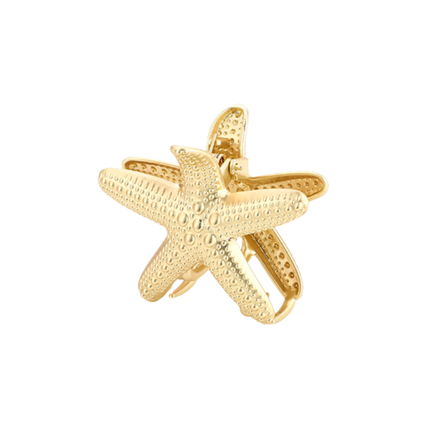 Haarclip Starfish Gold