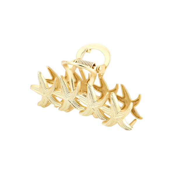 Haarclip Row Of Starfish