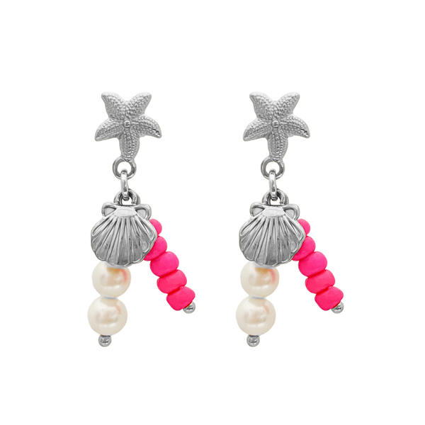 Oorbellen Stud Neon Shell