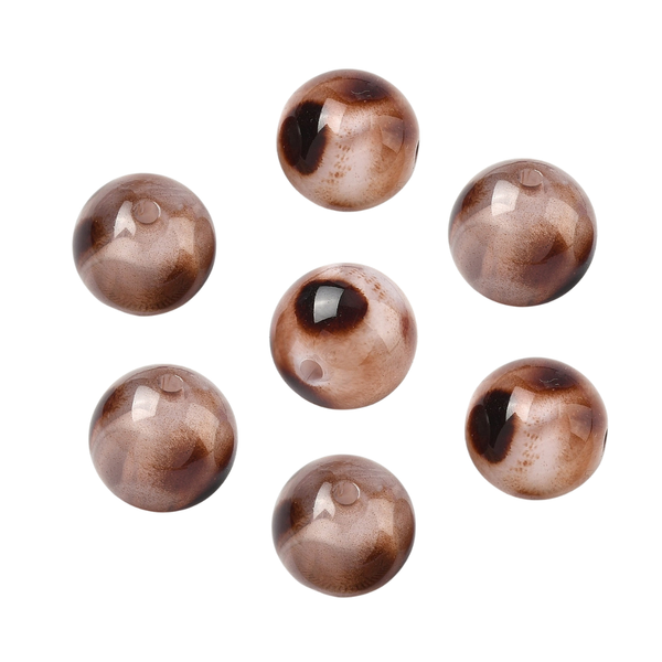 14mm Acryl Kralen Dots Luipaard - 1 stuk