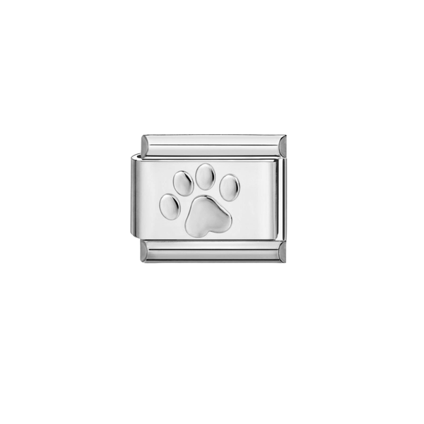 Italian Charm Hondenpoot Zilver - 1 Stuk