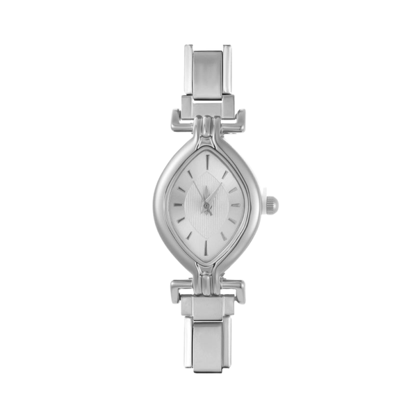 Italian Charm Horloge Link Ovaal Zilver - 1 Stuk