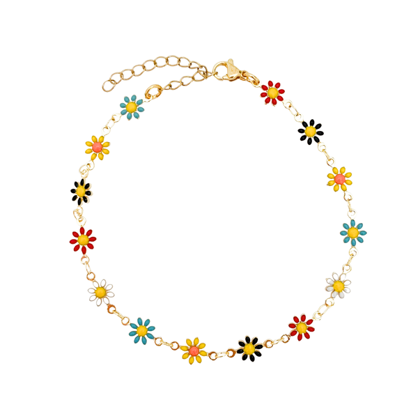 Enkelbandje Bold Flowers