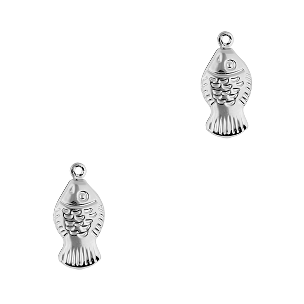 Bedel (Stainless Steel) Visje 18.5mm Zilver - 1 stuk