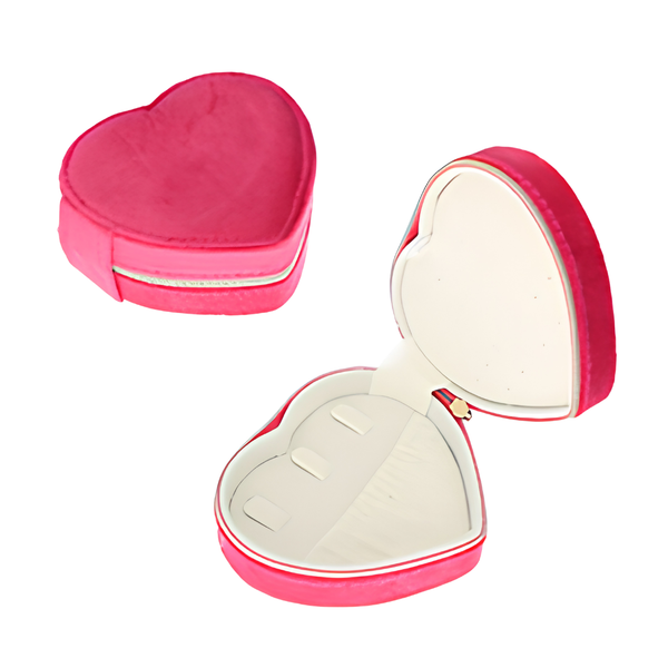 Sieraden Opbergdoosje Hartje Fuchsia Roze
