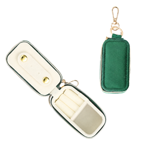 Sleutelhanger Sieraden Opbergdoosje Donker Groen