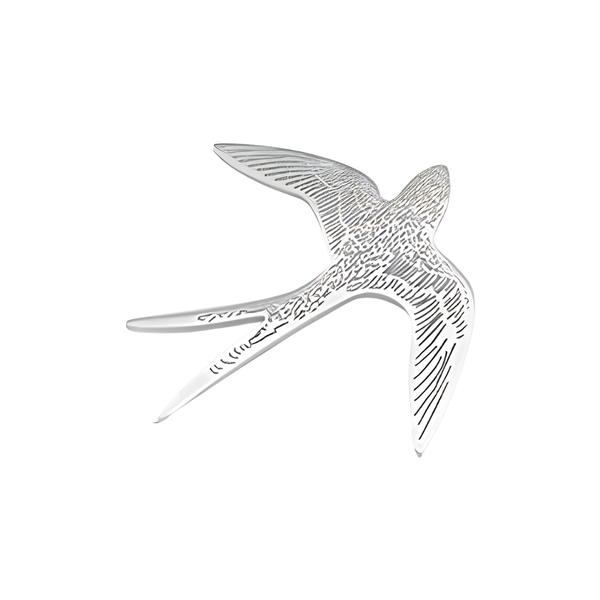 Broche Zwaluw Zilver
