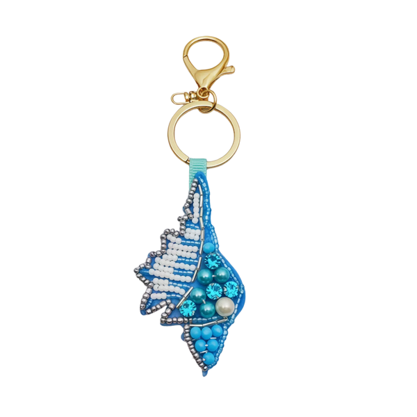 Sleutelhanger Kralen Draaischelp - Blauw