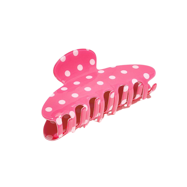 Haarclip Polka Dot Roze