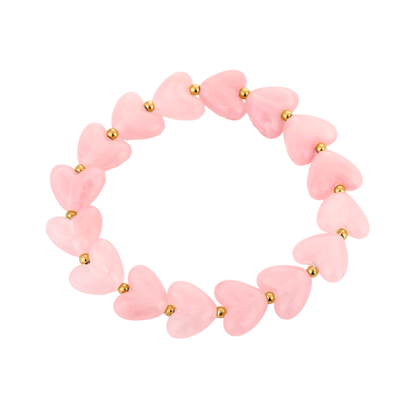 Armband Hearts Light Pink