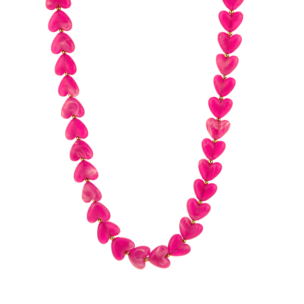 Ketting Hearts Pink