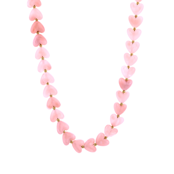 Ketting Hearts Light Pink