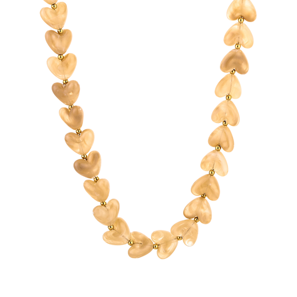 Ketting Hearts Light Brown