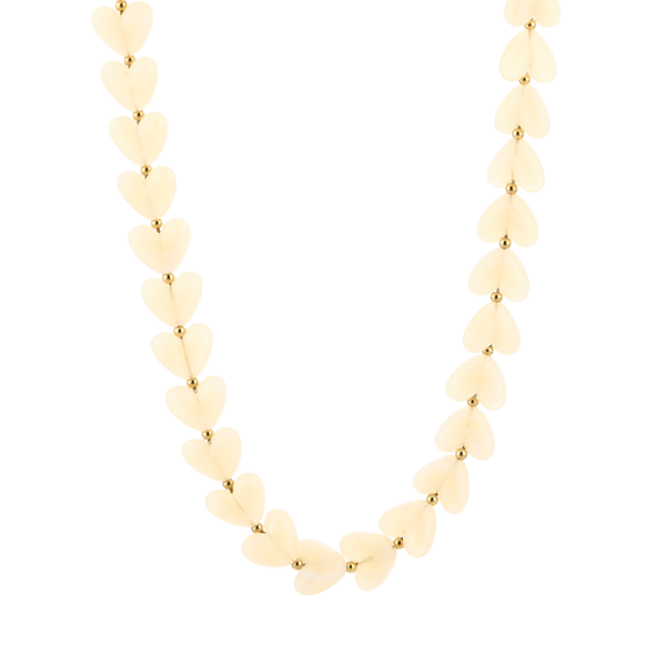 Ketting Hearts Beige