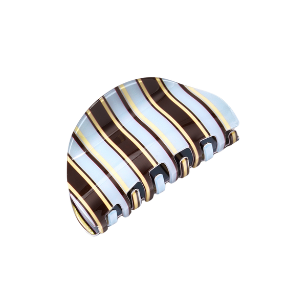 Haarclip Stripes Blauw Bruin