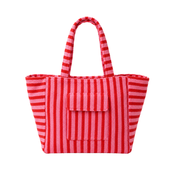 Strandtas Stripes Roze Rood
