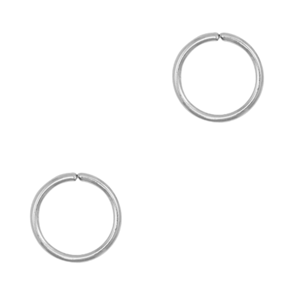 Buigring 10x1.2mm (stainless steel) Zilver - 1 stuk