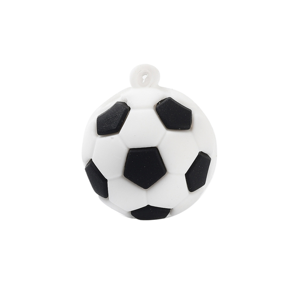 Statement Hanger Voetbal 3cm Wit Zwart - 1 Stuk