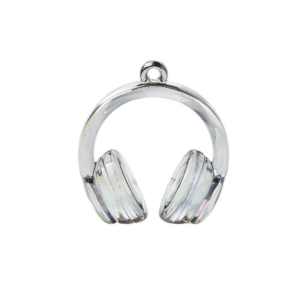 Statement Hanger Koptelefoon 4.2cm Zilver - 1 Stuk
