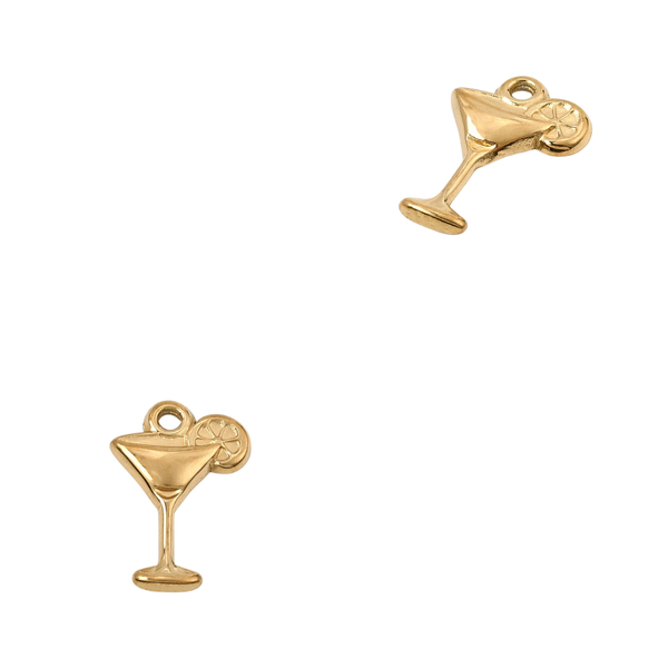 Bedel (Stainless Steel) Cocktail Martini 19mm Goud - 1 stuk
