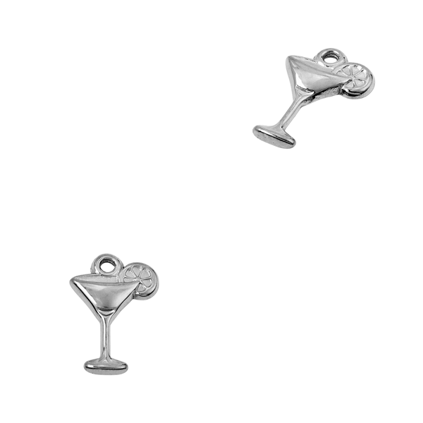 Bedel (Stainless Steel) Cocktail Martini 19mm Zilver - 1 stuk