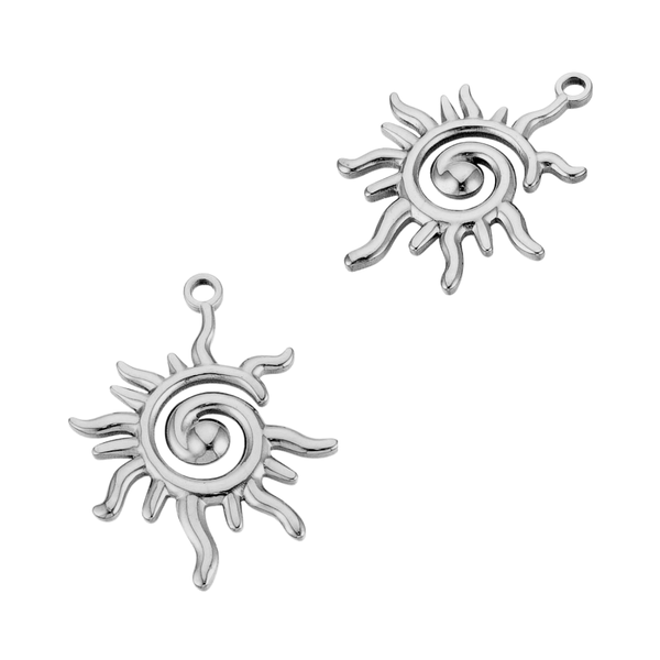 Bedel (Stainless Steel) Zon 33mm Zilver - 1 stuk