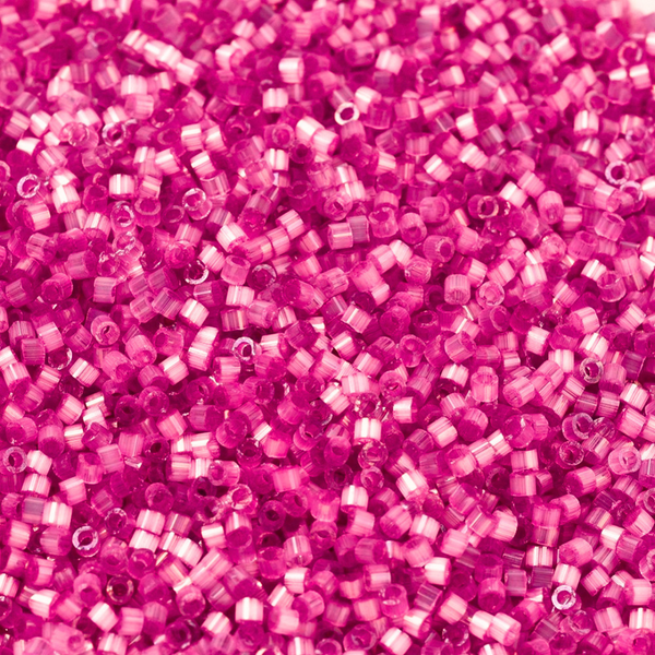 Miyuki Delica 11/0 Dyed Fuchsia Silk Satin - 3 gram