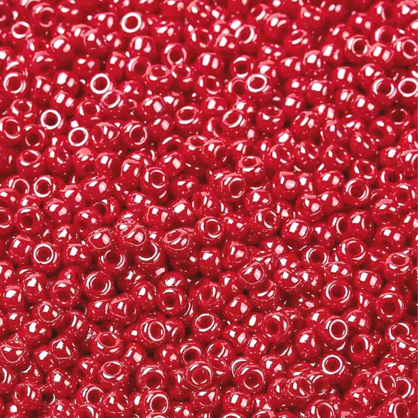 Miyuki Rocailles 8/0 Opaque Red Luster - 5 gram