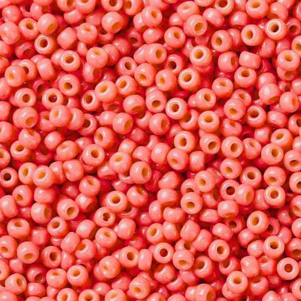 Miyuki Rocailles 8/0 Duracoat Dyed Opaque Light Watermelon - 5 gram
