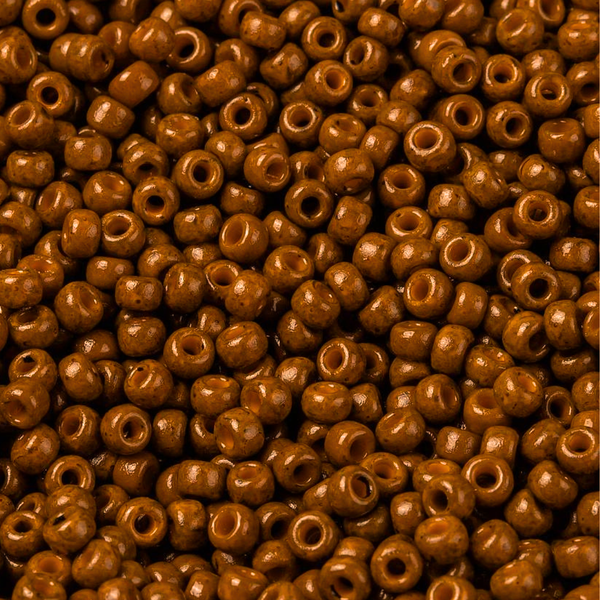 Miyuki Rocailles 8/0 Duracoat Dyed Opaque Sienna - 5 gram