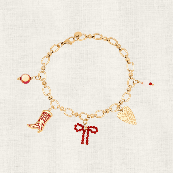 Armband Red Charms