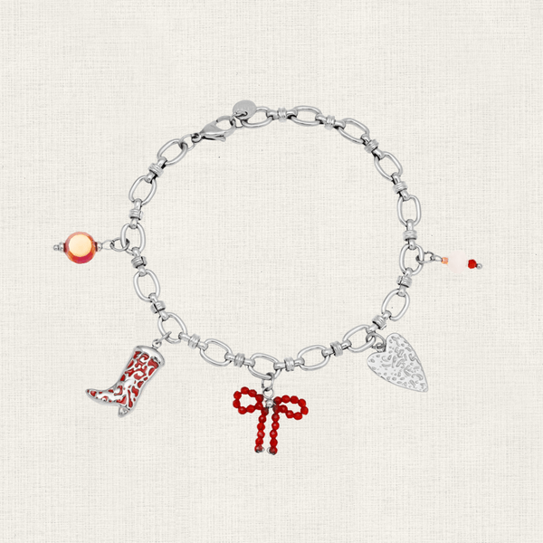 Armband Red Charms