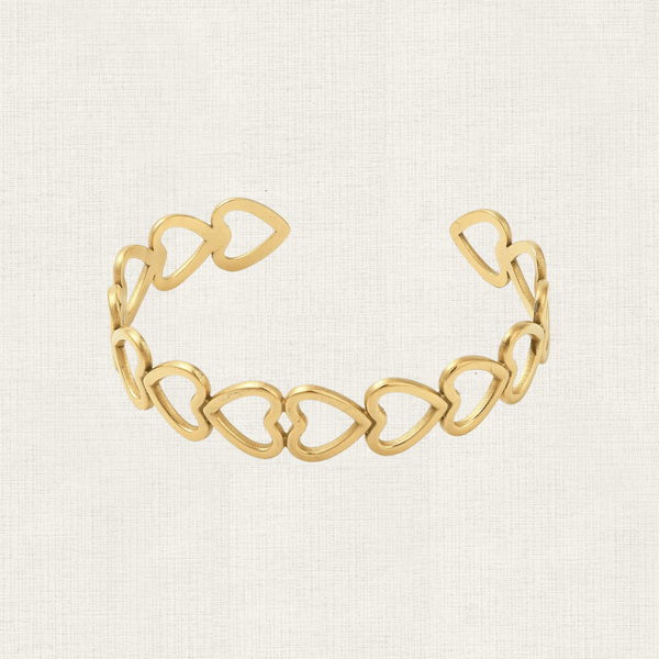 Armband Bangle Open Hearts
