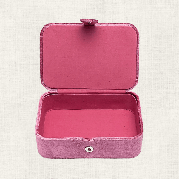 Opbergdoosje Velvet Regenboog Roze