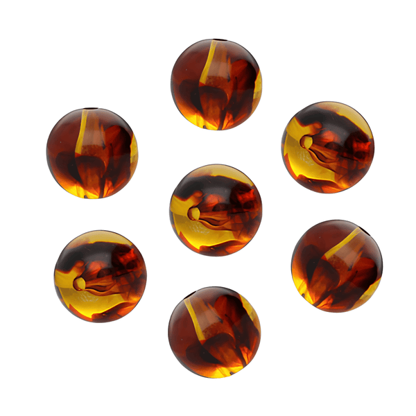 15mm Acryl Kraal Transparant Bruin - 1 stuk