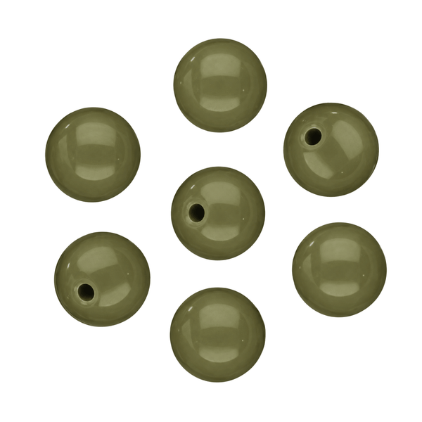 15mm Acryl Kraal Mos Groen - 1 stuk