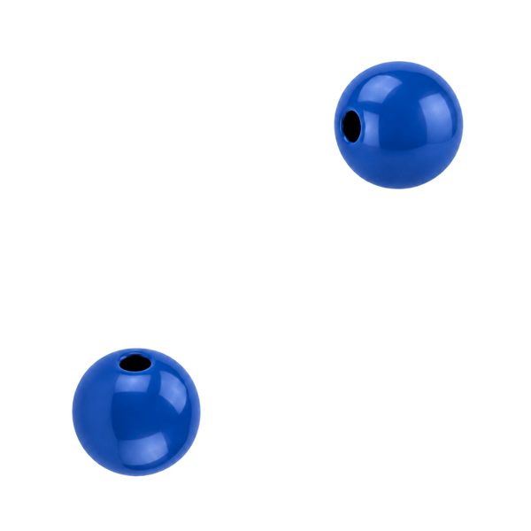 12mm Acryl Kralen Donker Blauw - 10 stuks