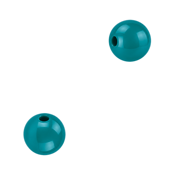 12mm Acryl Kralen Turquoise - 10 stuks