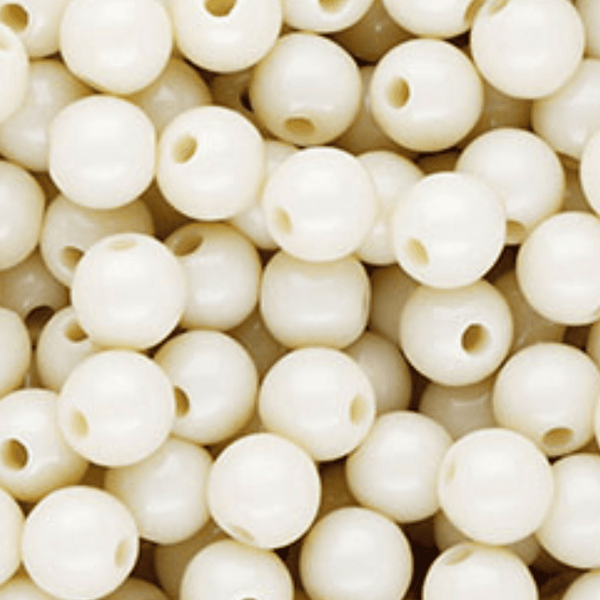 10mm Acryl Kralen Off White - 15 stuks