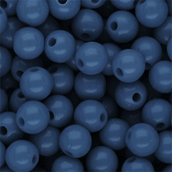 10mm Acryl Kralen Navy Blauw - 15 stuks