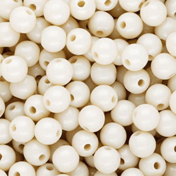 8mm Acryl kralen Off White - 50 stuks