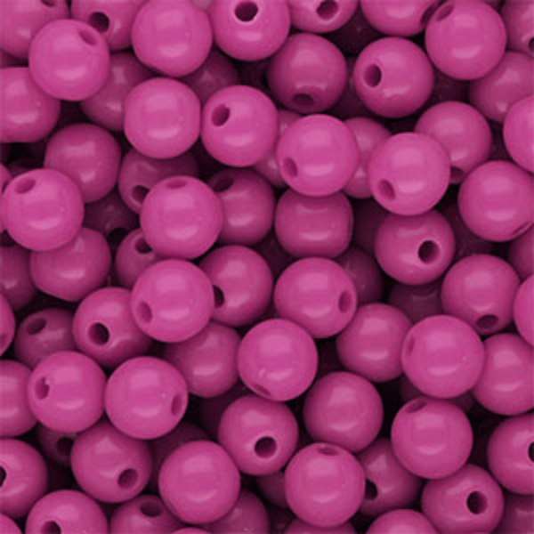 8mm Acryl kralen Magenta - 50 stuks