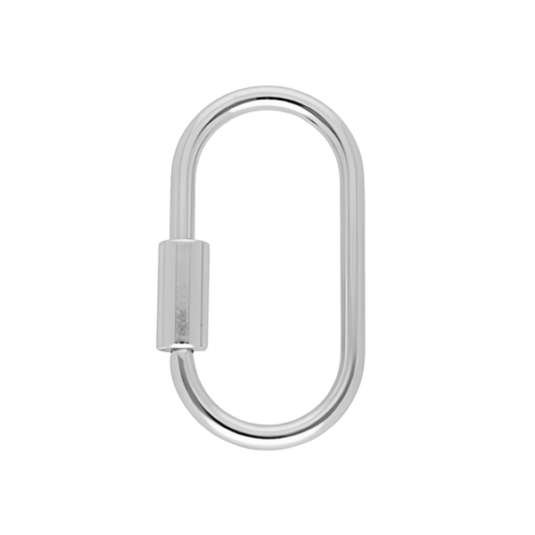 Sleutelhanger Slot Ovaal 57mm Zilver - 1 Stuk
