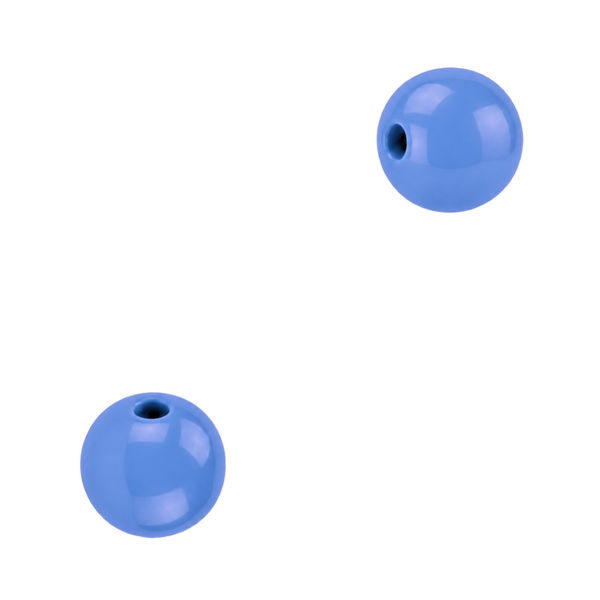 12mm Acryl Kralen Blauw - 10 stuks