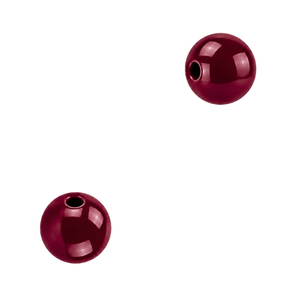 12mm Acryl Kralen Burgundy Rood - 10 stuks