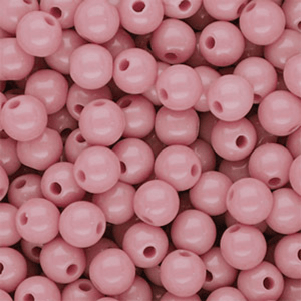 8mm Acryl kralen Oud Roze - 50 stuks