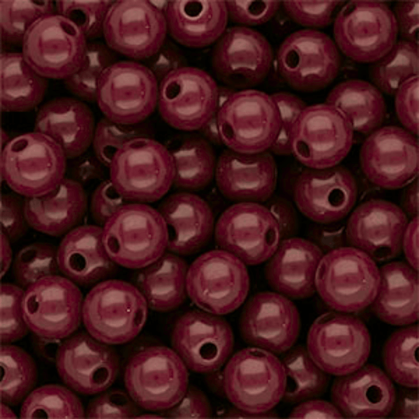8mm Acryl kralen Burgundy Rood - 50 stuks
