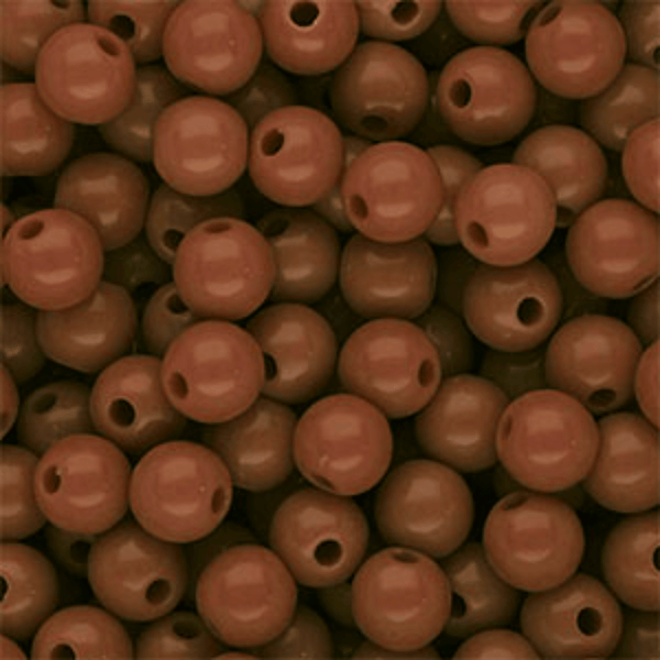 8mm Acryl kralen Bruin - 50 stuks
